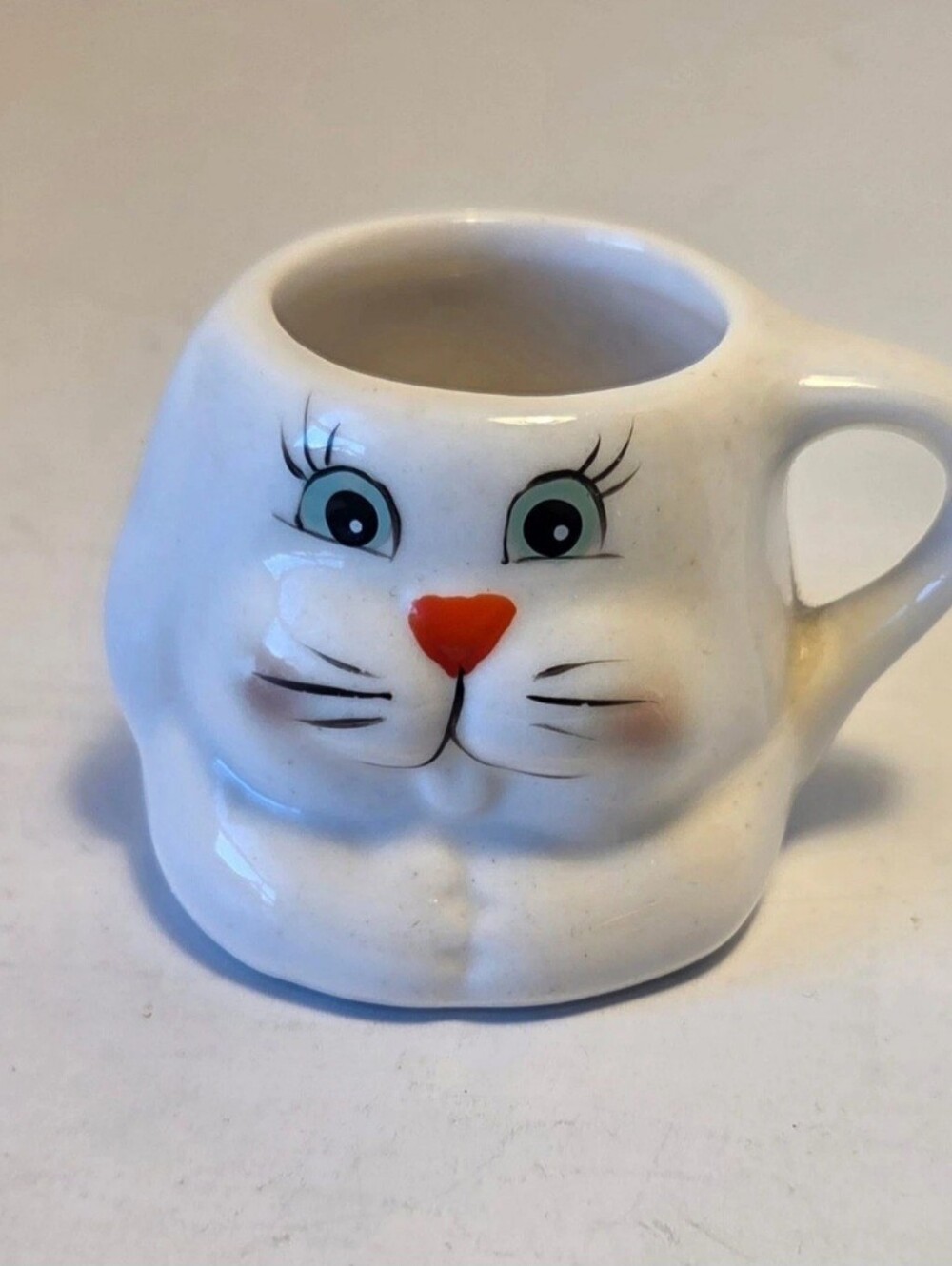 Miniature Bunny Ceramic Mug Toothpick Holder